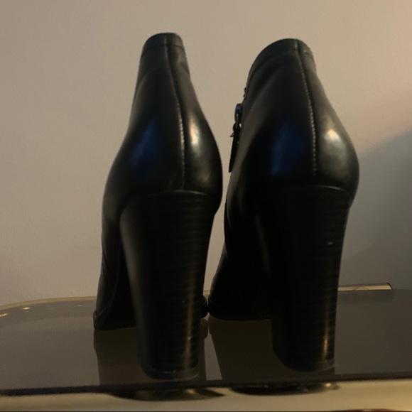 Black Leather Booties - Picture 5 of 5